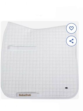Back on Track Dressage Saddle Pad - White